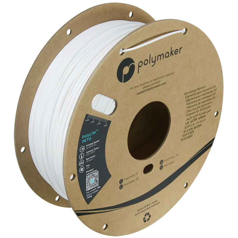 Polymaker | PolyLite PETG | White | 1.75mm | 1 kg