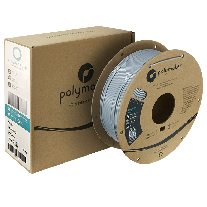 Polymaker | PolyLite PETG | Grey | 1.75mm | 1 kg