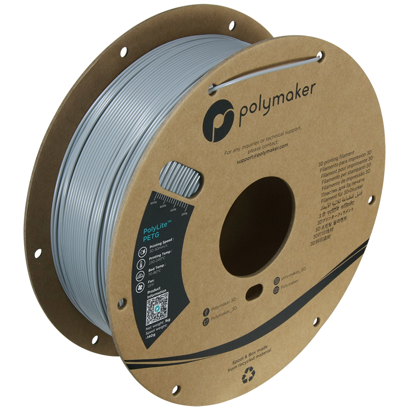 Polymaker | PolyLite PETG | Grey | 1.75mm | 1 kg