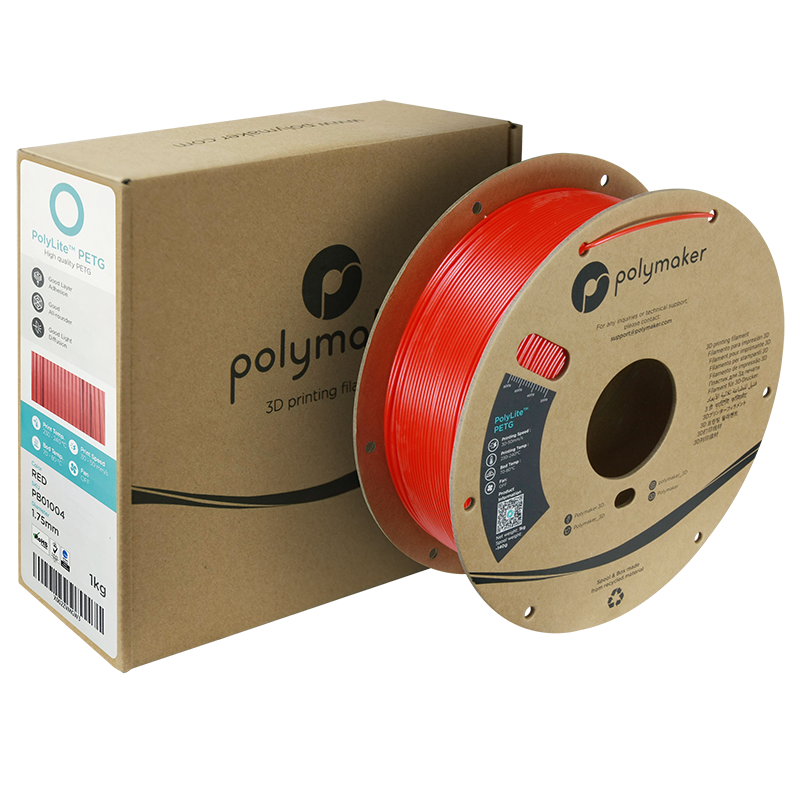 Polymaker | PolyLite PETG | Red | 1.75mm | 1 kg