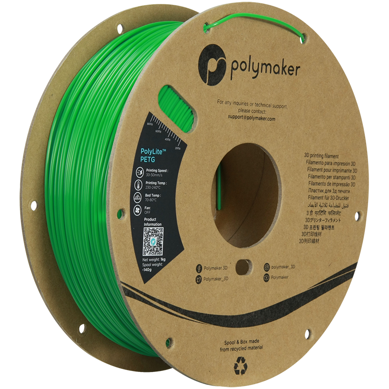 Polymaker | PolyLite PETG | Green | 1.75mm | 1 kg