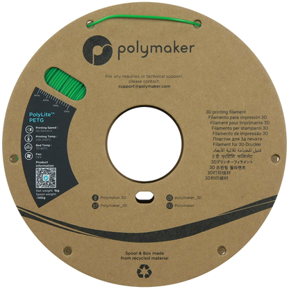 Polymaker | PolyLite PETG | Green | 1.75mm | 1 kg