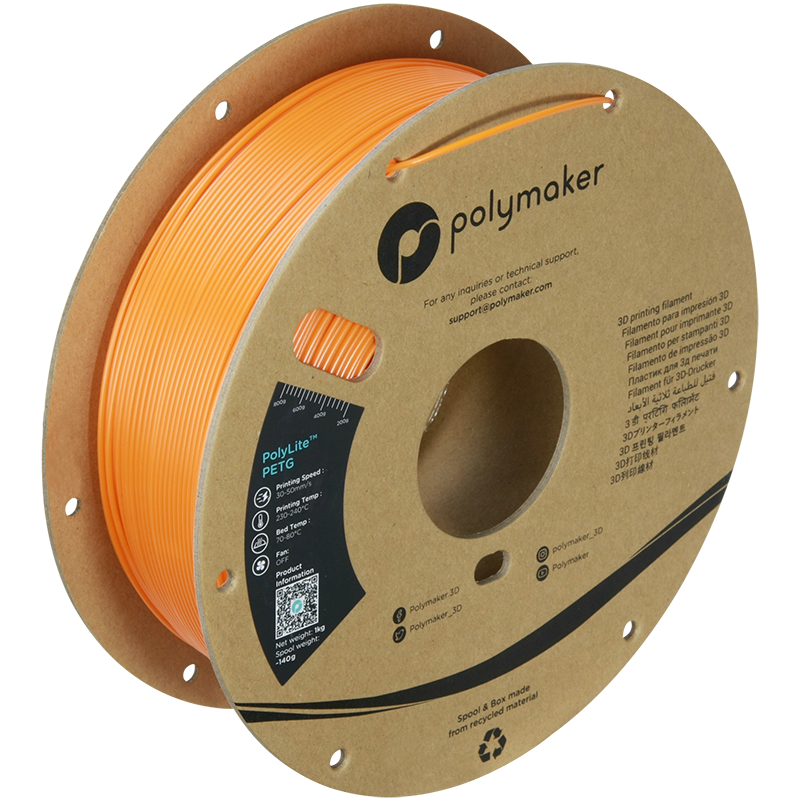 Polymaker | PolyLite PETG | Orange | 1.75mm | 1 kg