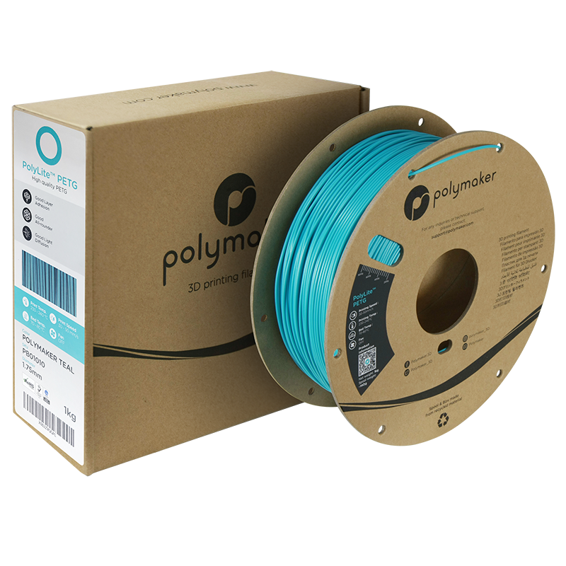 Polymaker | PolyLite PETG | Teal | 1.75mm | 1 kg