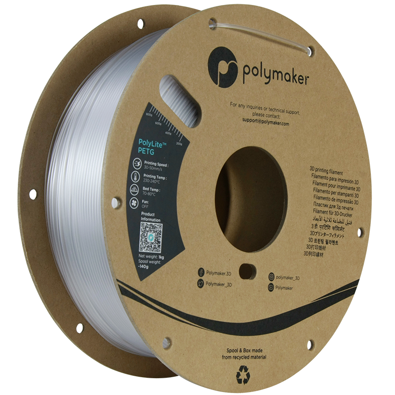 Polymaker | PolyLite PETG | Transparent | 1.75mm | 1 kg