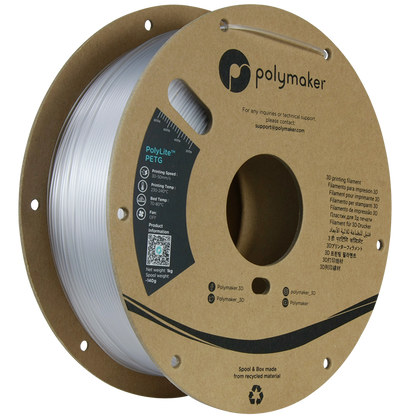 Polymaker | PolyLite PETG | Transparent | 1.75mm | 1 kg