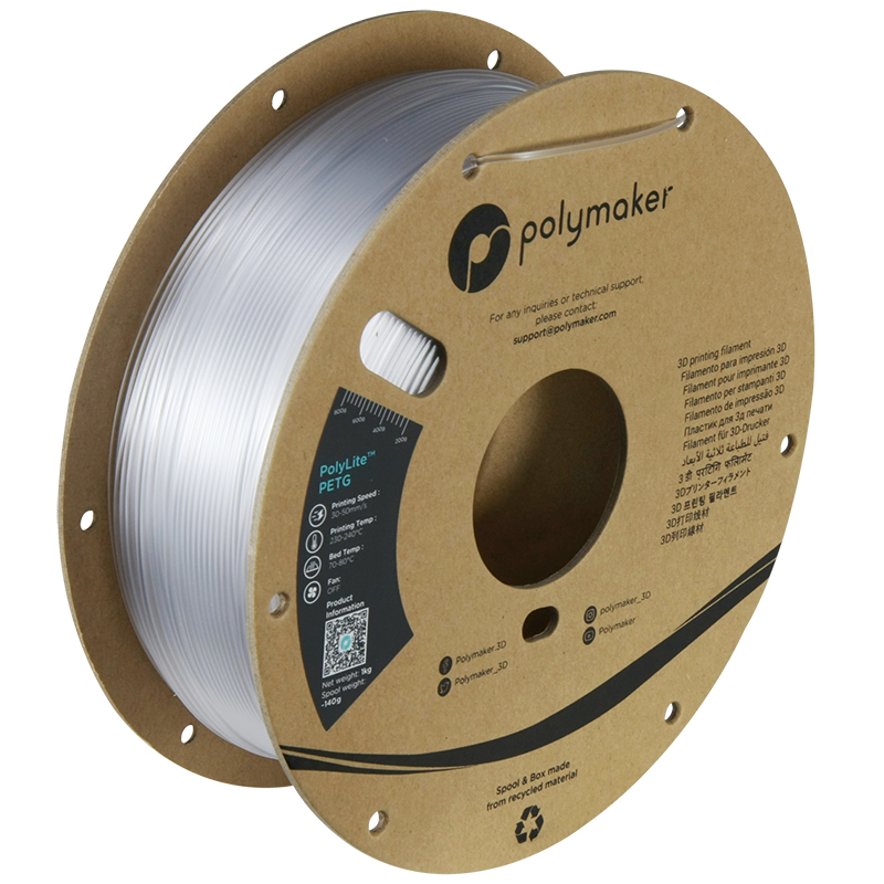 Polymaker | PolyLite PETG | Transparent | 1.75mm | 1 kg