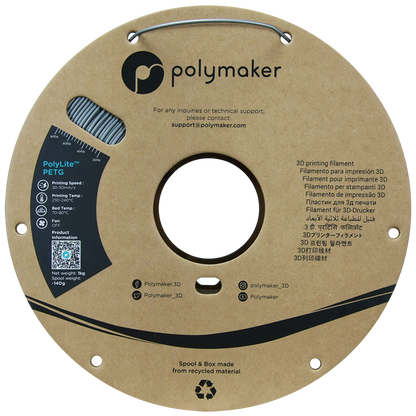 Polymaker | PolyLite PETG | Silver | 1.75mm | 1 kg