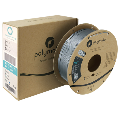 Polymaker | PolyLite PETG | Silver | 1.75mm | 1 kg