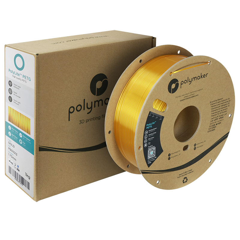 Polymaker | PolyLite PETG | Gold | 1.75mm | 1 kg