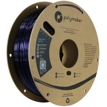 Polymaker | PolyLite PETG | Translucent Blue | 1.75mm | 1 kg