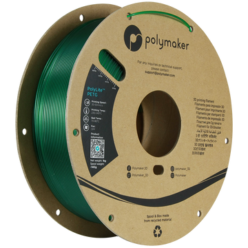 Polymaker | PolyLite PETG | Translucent Green | 1.75mm | 1 kg