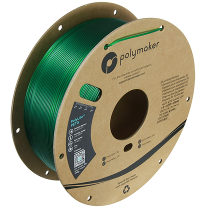 Polymaker | PolyLite PETG | Translucent Green | 1.75mm | 1 kg