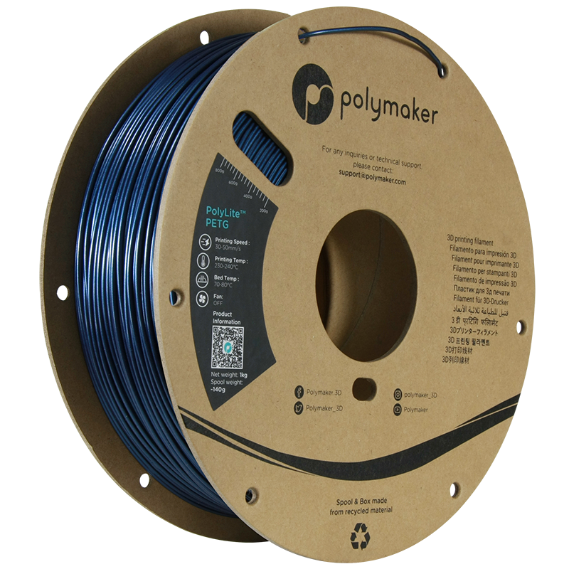 Polymaker | PolyLite PETG | Dark Blue | 1.75mm | 1 kg