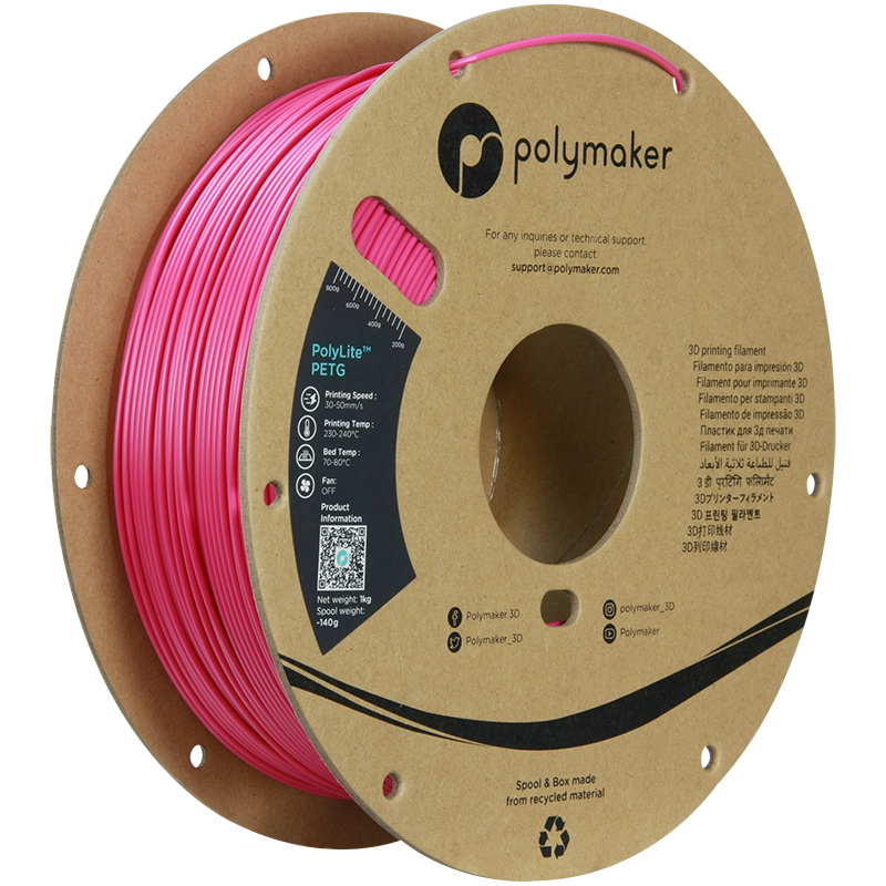 Polymaker | PolyLite PETG | Magenta | 1.75mm | 1 kg