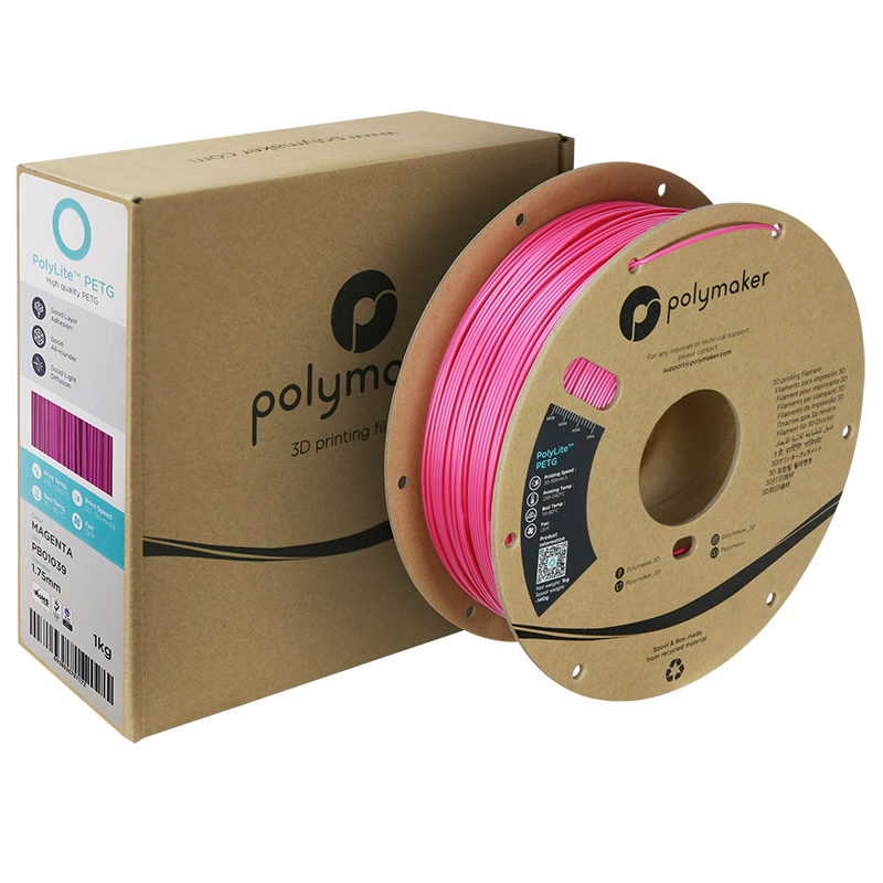 Polymaker | PolyLite PETG | Magenta | 1.75mm | 1 kg