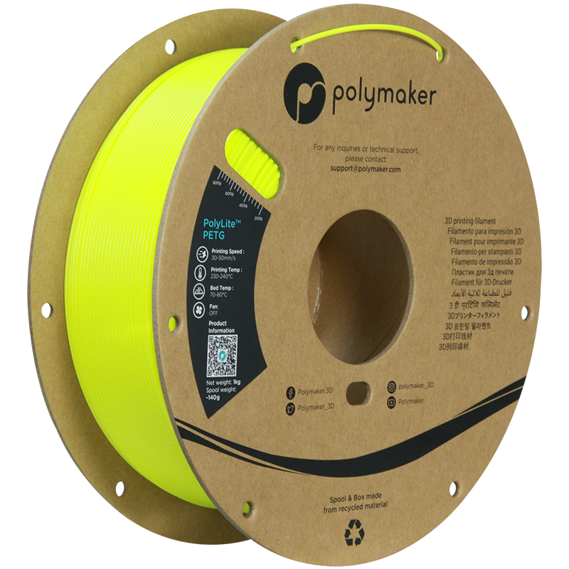 Polymaker | PolyLite PETG | Lime | 1.75mm | 1 kg