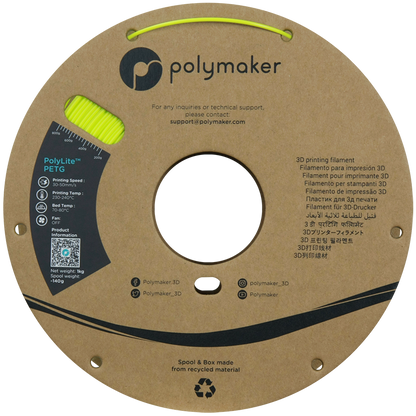 Polymaker | PolyLite PETG | Lime | 1.75mm | 1 kg