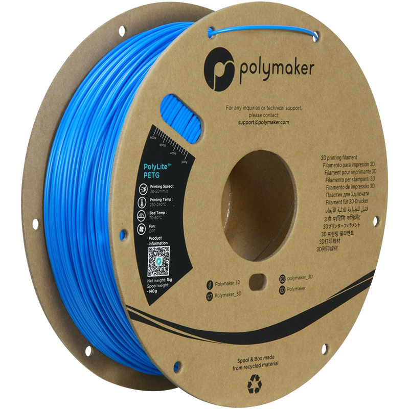 Polymaker | PolyLite PETG | Electric Blue | 1.75mm | 1 kg
