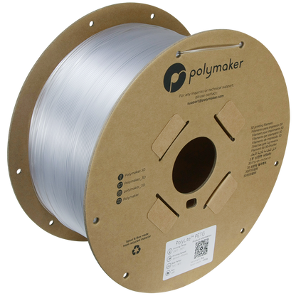(UDGÅR) Polymaker | PolyLite PETG | Clear | 1.75mm | 3 kg