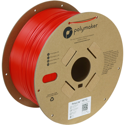 (UDGÅR) Polymaker | PolyLite PETG | Red | 1.75mm | 3 kg