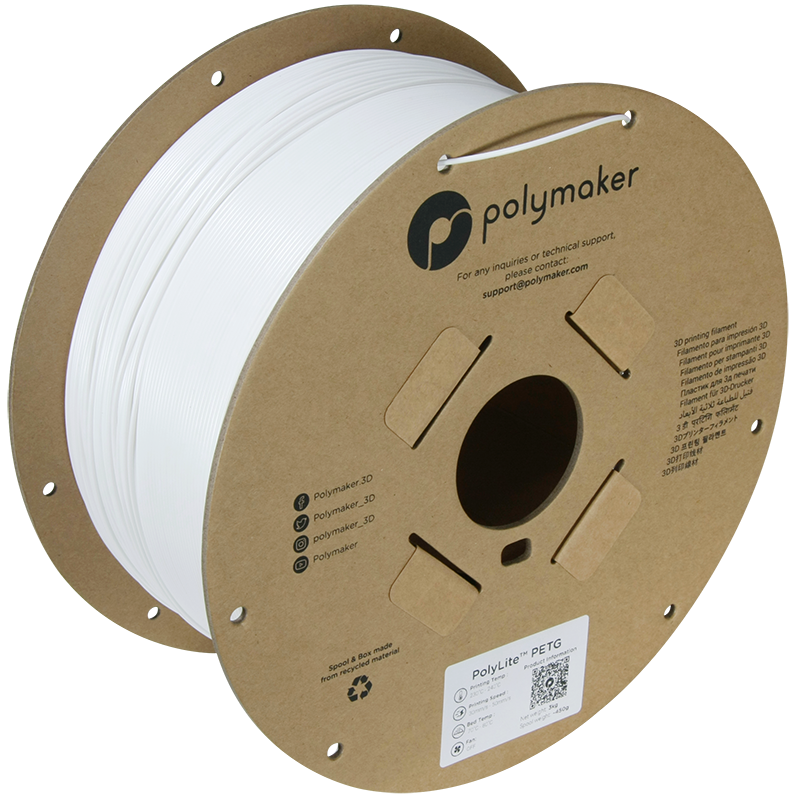 Polymaker | PolyLite PETG | White | 1.75mm | 3 kg