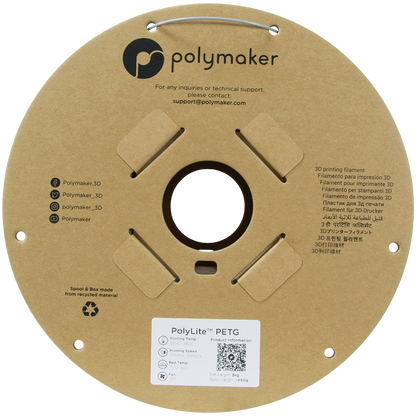 Polymaker | PolyLite PETG | Grey | 1.75mm | 3 kg