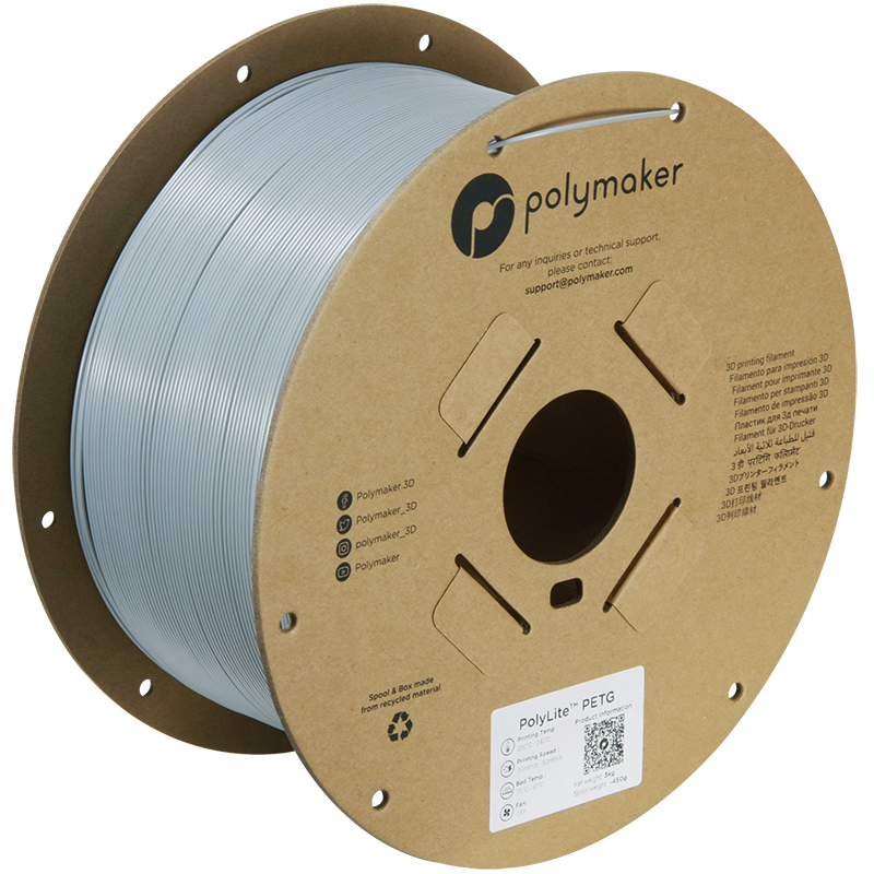 Polymaker | PolyLite PETG | Grey | 1.75mm | 3 kg