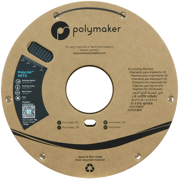 Polymaker | PolyLite PETG | Dark Grey | 1.75mm | 1 kg