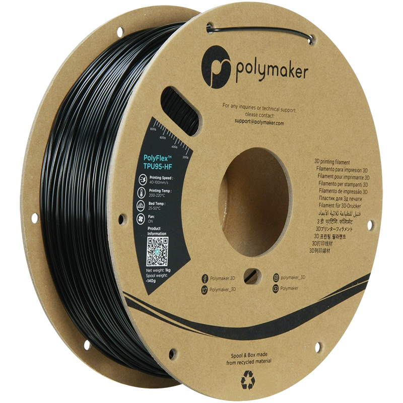Polymaker | PolyFlex TPU-95A High Speed | Black | 1.75mm | 1 kg