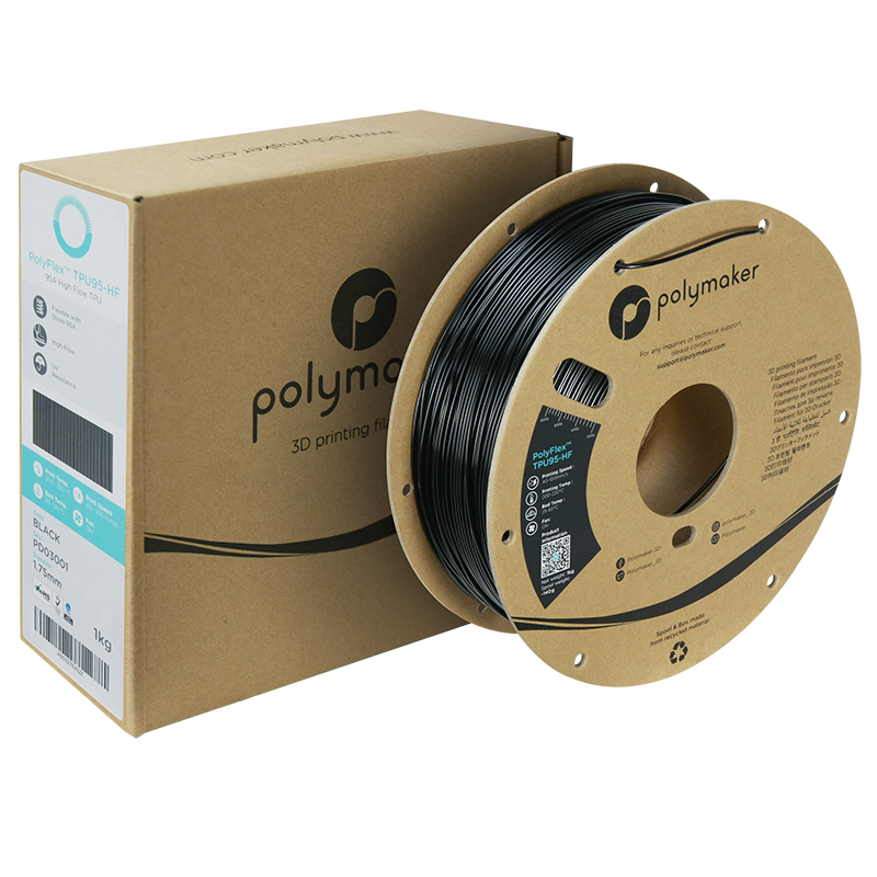 Polymaker | PolyFlex TPU-95A High Speed | Black | 1.75mm | 1 kg