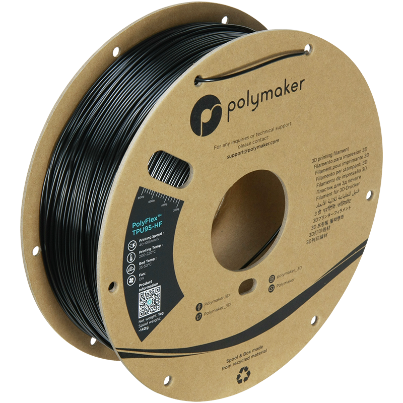Polymaker | PolyFlex TPU-95A High Speed | Black | 1.75mm | 1 kg