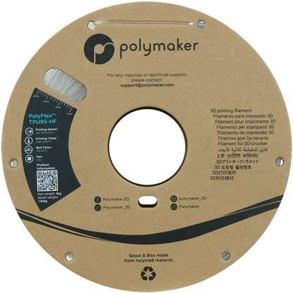 Polymaker | PolyFlex TPU-95A High Speed | Clear | 1.75mm | 1 kg
