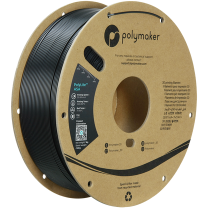 Polymaker | PolyLite ASA | Black | 1.75mm | 1 kg
