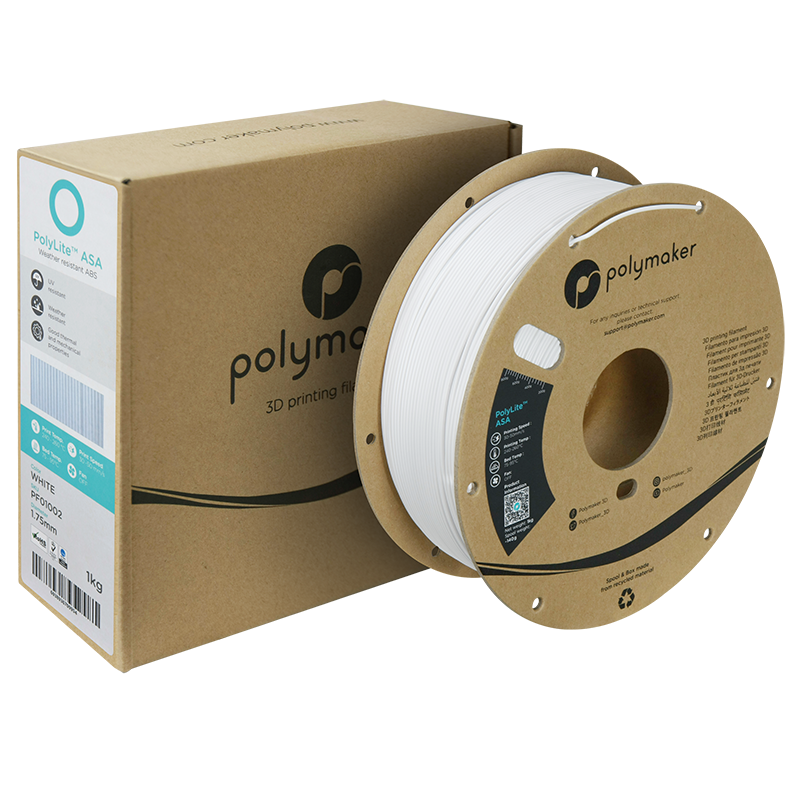 Polymaker | PolyLite ASA | White | 1.75mm | 1 kg