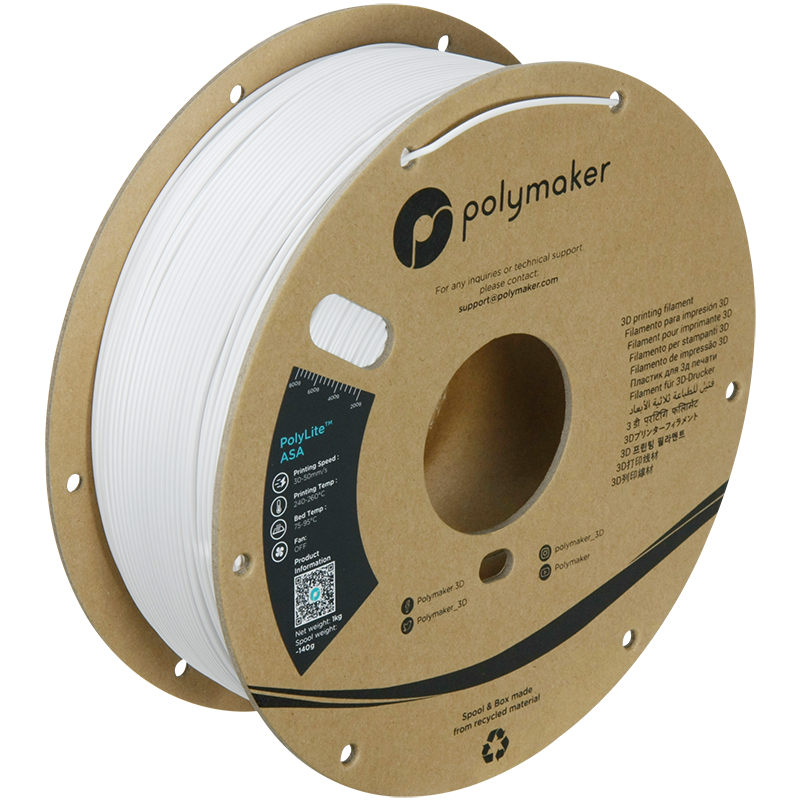 Polymaker | PolyLite ASA | White | 1.75mm | 1 kg