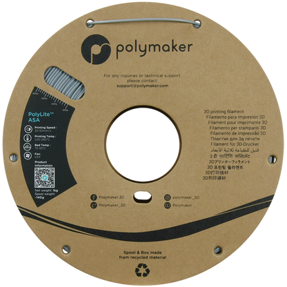 Polymaker | PolyLite ASA | Grey | 1.75mm | 1 kg