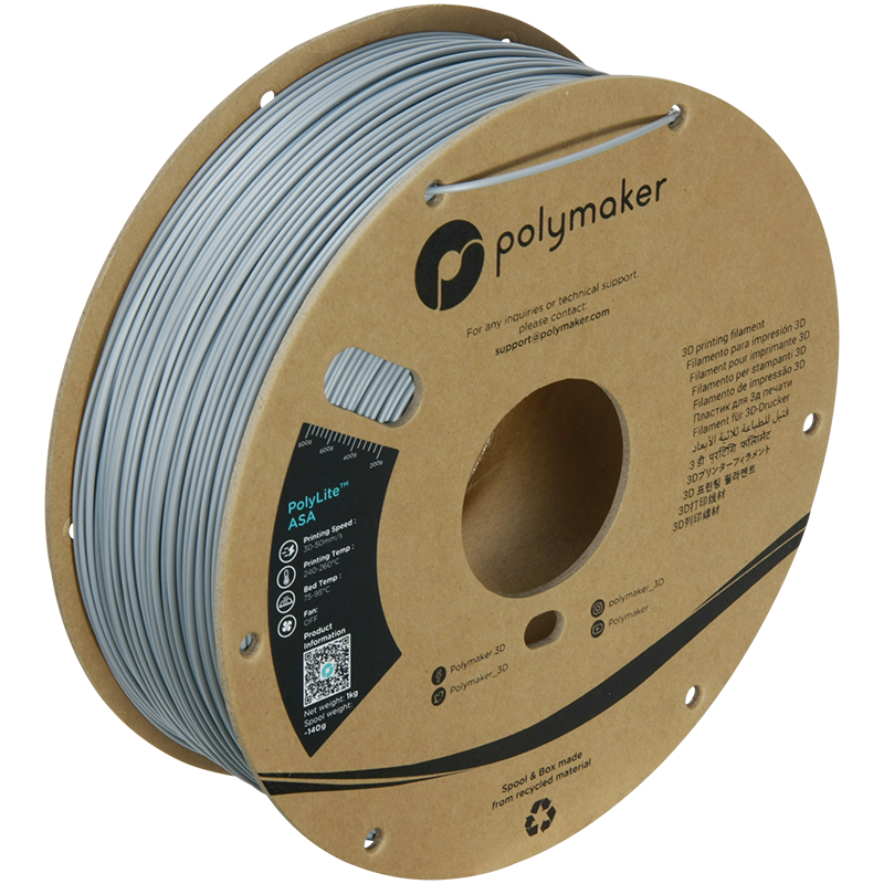 Polymaker | PolyLite ASA | Grey | 1.75mm | 1 kg