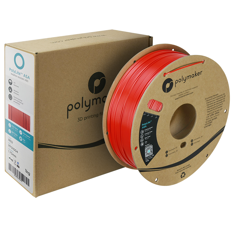 Polymaker | PolyLite ASA | Red | 1.75mm | 1 kg