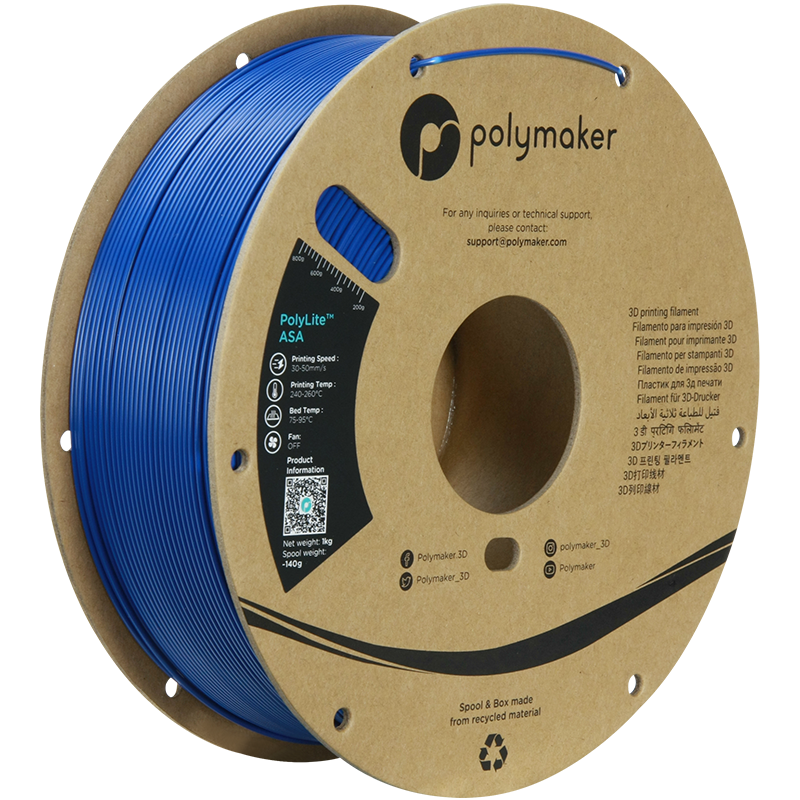 Polymaker | PolyLite ASA | Blue | 1.75mm | 1 kg
