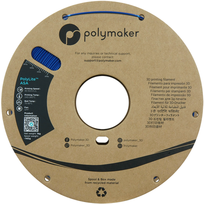 Polymaker | PolyLite ASA | Blue | 1.75mm | 1 kg