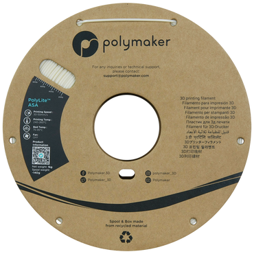 Polymaker | PolyLite ASA | Natural | 1.75mm | 1 kg
