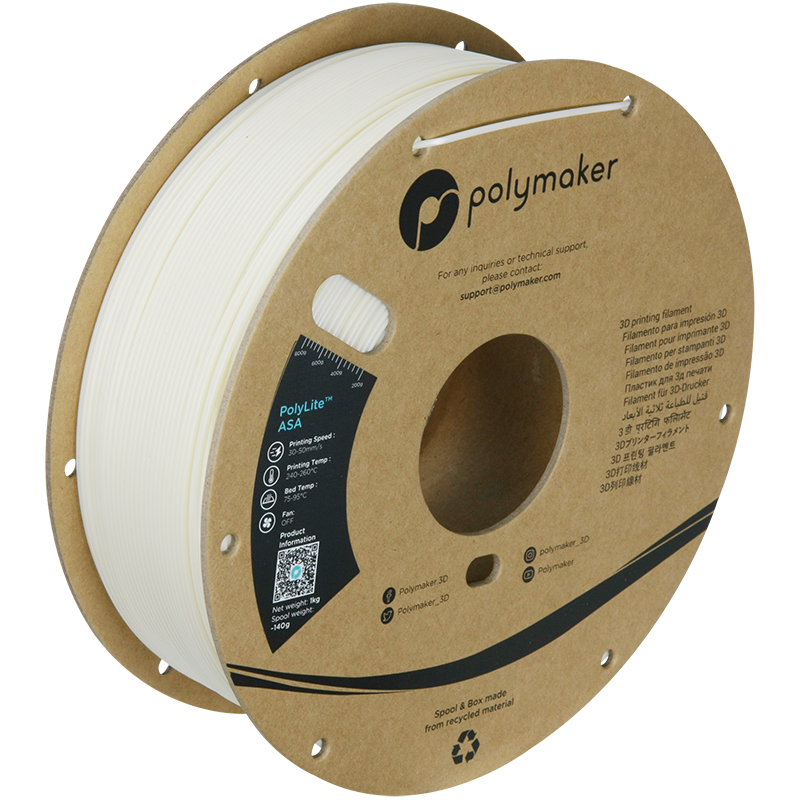 Polymaker | PolyLite ASA | Natural | 1.75mm | 1 kg