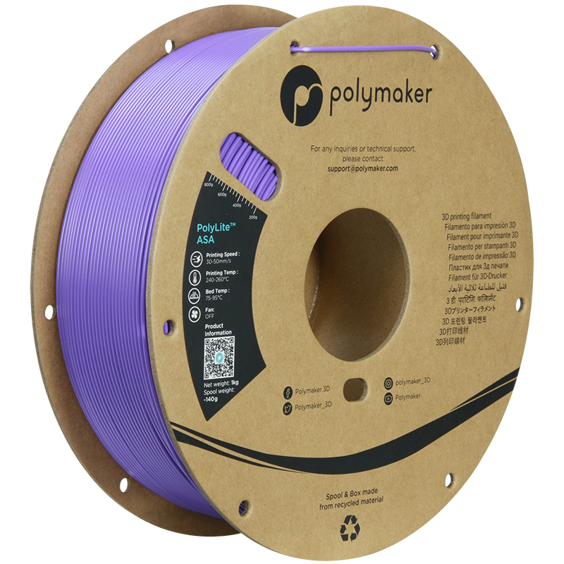 Polymaker | PolyLite ASA | Purple | 1.75mm | 1 kg