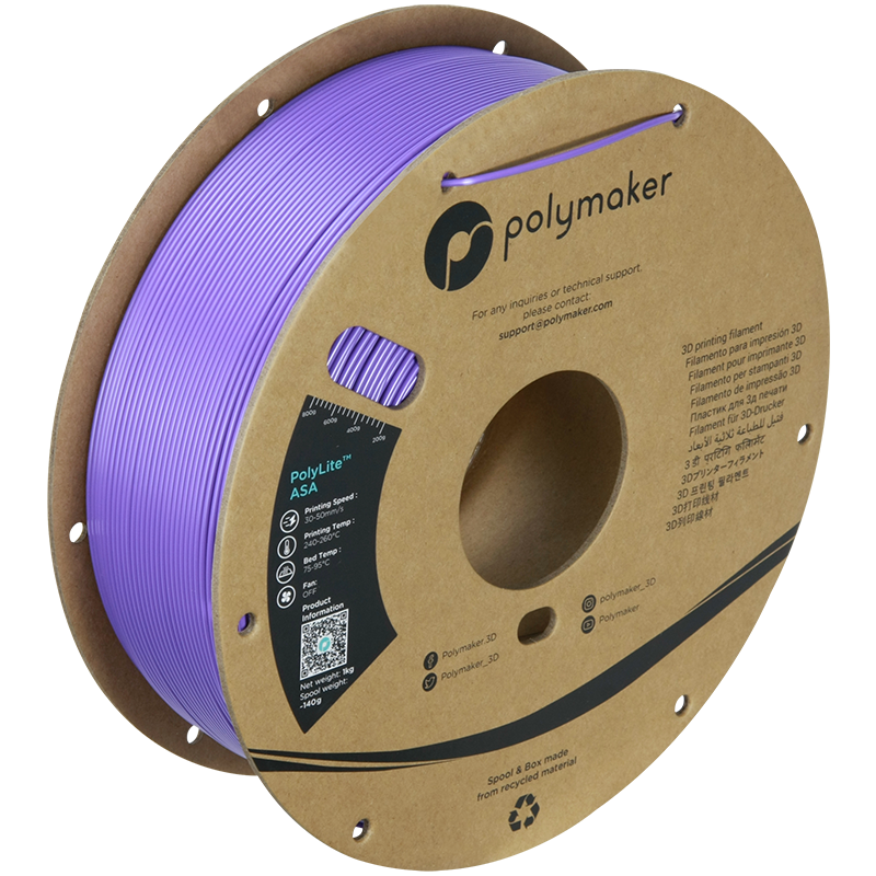 Polymaker | PolyLite ASA | Purple | 1.75mm | 1 kg