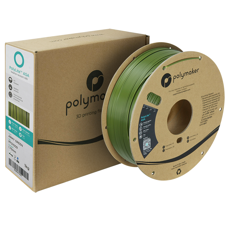 Polymaker | PolyLite ASA | Army Green | 1.75mm | 1 kg