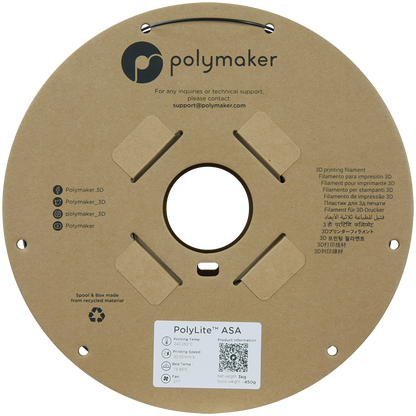 Polymaker | PolyLite ASA | Black | 1.75mm | 3 kg