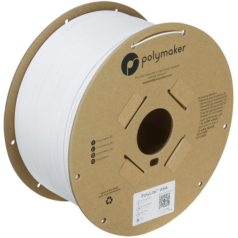 Polymaker | PolyLite ASA | White | 1.75mm | 3 kg