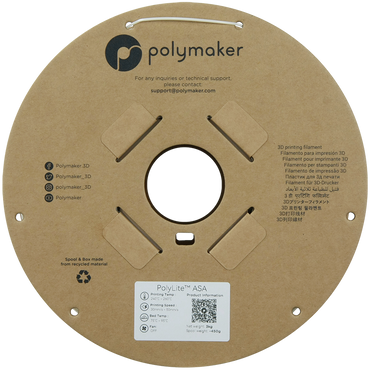 (UDGÅR) Polymaker | PolyLite ASA | Natural | 1.75mm | 3 kg
