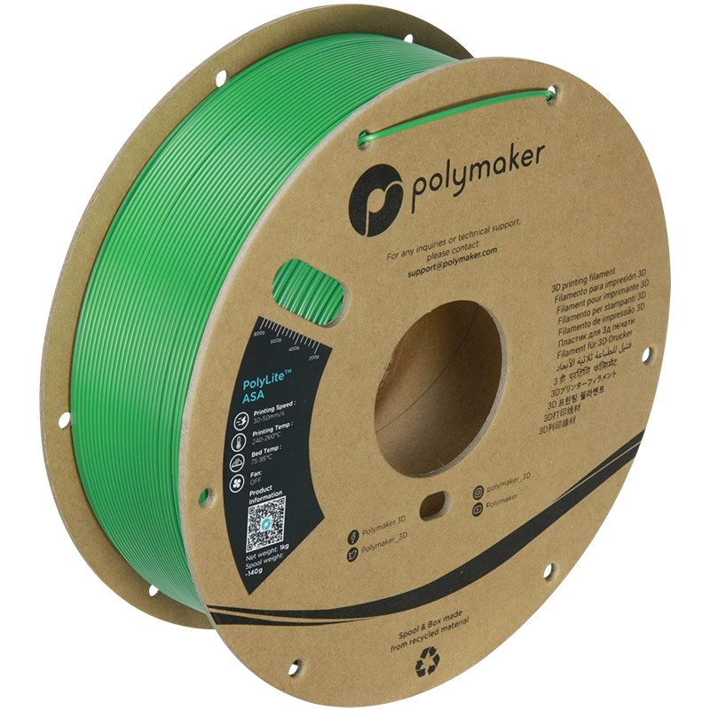 Polymaker | PolyLite ASA | Green | 1.75mm | 1 kg
